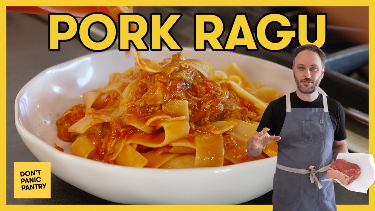 “The Best” Meat Sauce! Saucy, Rustic, Herby, Shreddy Pork Ragu For