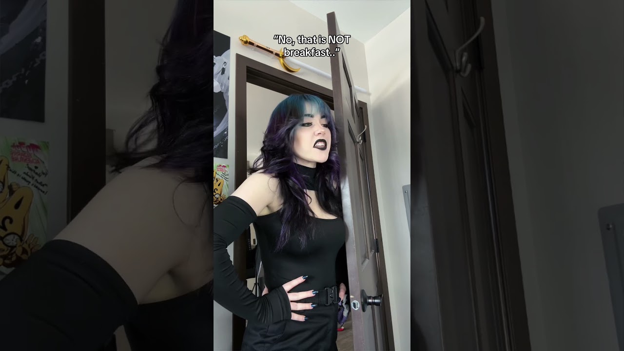 Coffee Addicts When Breakfast😬 #coffee #relatable #gothic #gothicgirl #alt #altgirl