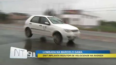 O que acontece se passar rápido na lombada?