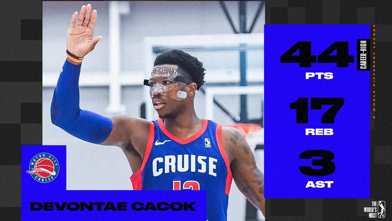 Devontoe Devontae Cacok Drops CAREER-HIGH 44 Points For Motor City - YouTube