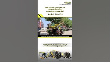 Small electric garbage truck automatic loading and unloading, fast collection and transfer of trash