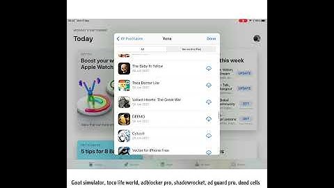 Free Apple ID with Goat simulator, toco world, adblocker pro, shadowrocket, ad guard pro, dead cells