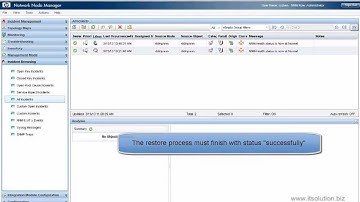 Restore HP NNM 9.20 from backup files