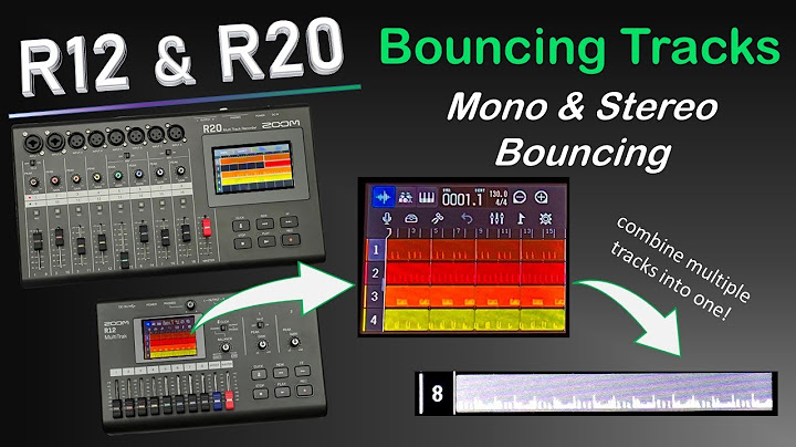 ZOOM R12 and R20: How to bounce tracks