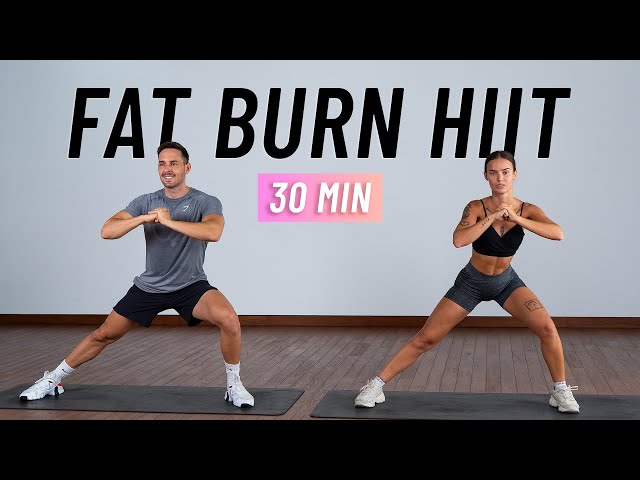 30 MIN FULL BODY CARDIO HIIT Workout For Fat Burn At Home (No Equipment) class=