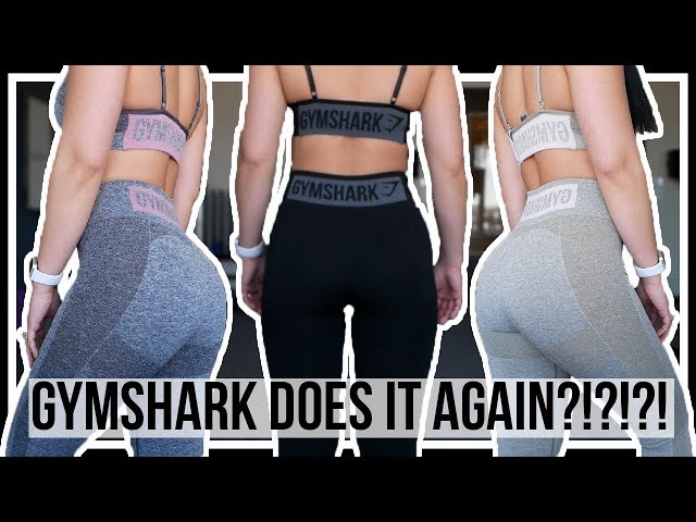 Gymshark Flex High Waisted Leggings - Black/Charcoal