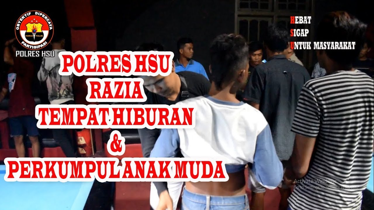 Polres HSU Razia di Beberapa tempat ( Edisi Rabu 5 Desember 2018 )