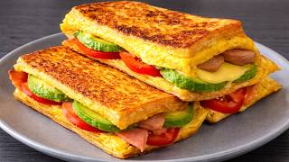 Easy Breakfast Recipe | 3 Soft And Fluffy Egg Toast Ideas In Just 5 Minutes screenshot 2