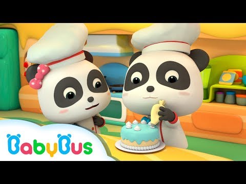 Fun Baby Panda Play & Learn Cake Cooking Colors Kids Game | Fun Kitchen Games For Children | BabyBus