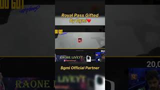 Royal Pass Gifted Via Bgmi Official Partner Program
