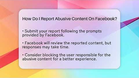 How Do I Report Abusive Content On Facebook? - Everyday-Networking