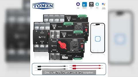 TOMZN eWelink 2P 3P 4P WIFI smart ATS timer 230V Dual Power Automatic Transfer Selector Switch Unint