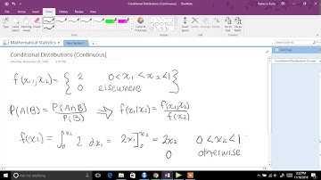 Conditional Distributions (Continuous Case)