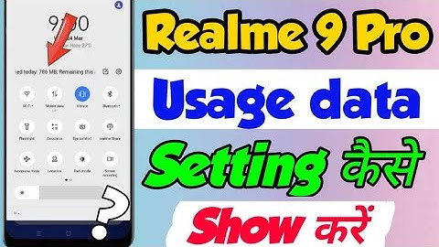 Realme 9 Pro me usage data kaise Show Kare | realme 9 Pro data usage settings | realme 9 Pro usage