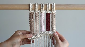 DIY Macrame Tutorial: June Series - Working with Colour! Ep. 4 - Another Square Knot Pattern!