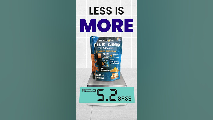 Less is More with Buildrite Tile Grip