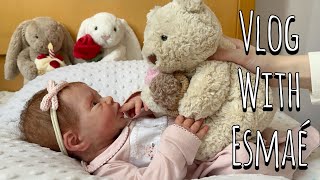 Afternoon Routine With Baby Esmaé🧸 Cute Newborn Baby Sounds| Emilyxreborns 