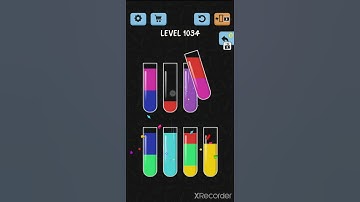 solve and solution water color sort game level 1034