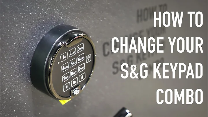 How-To Change Your S&G Keypad Combination | Gun Safe Keypad Combo Change