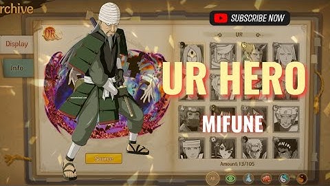 Ninja Duel Legend/Six Paths Legend Naruto game - New UR hero Mifune