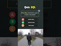 Can you guess what is the correct SQLcommand?#code #programming #sql #programmingquiz