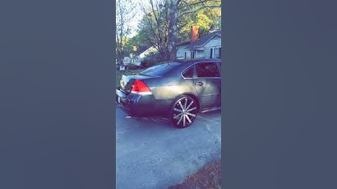 This Chevy impala is tearing up the streets