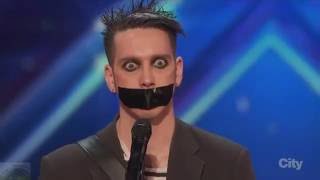 The Next Mr. Bean - Tape Face Full First Audition | America's Got Talent 2016