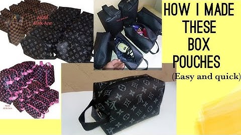 EASY ZIPPER BOX POUCH TUTORIAL , MAKE UP BAG, CLIPPER BAG