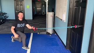 Resistance Band Split Squat Row