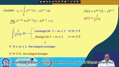Lecture 25 : Beta & Gamma Function - [Bengali]