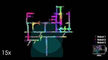 Autonomous Teamed Exploration of Subterranean Environments - Simulation study