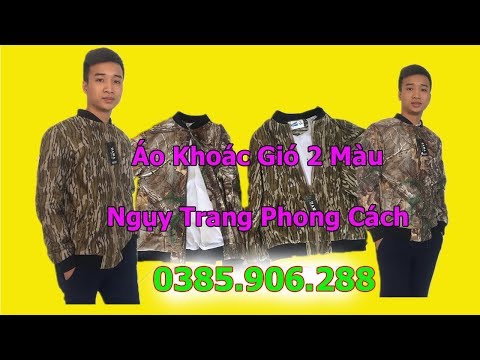 Áo Khoác Gió 2 Màu Ngụy Trang Phong Cách, Áo Gió Ngụy Trang Giá Rẻ | Foci