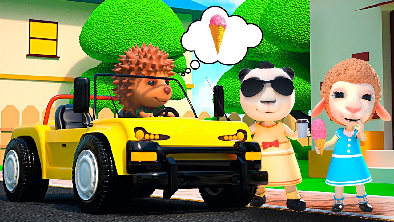 Beep Beep! A Funny Car Ride with new Heroes | 3D Cartoon | Dolly and Friends Kids Songs
