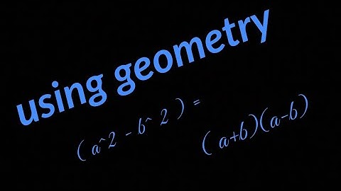 a square minus b square geometrical explanation and derivation //(a^2- b^2) = ( a+b)(a-b) in Bengali