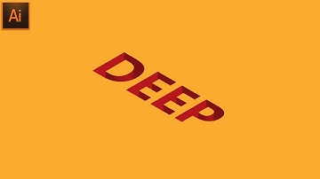 3D Deep Text Effect  Deep Hole Design In Adobe Illustrator Tutorial