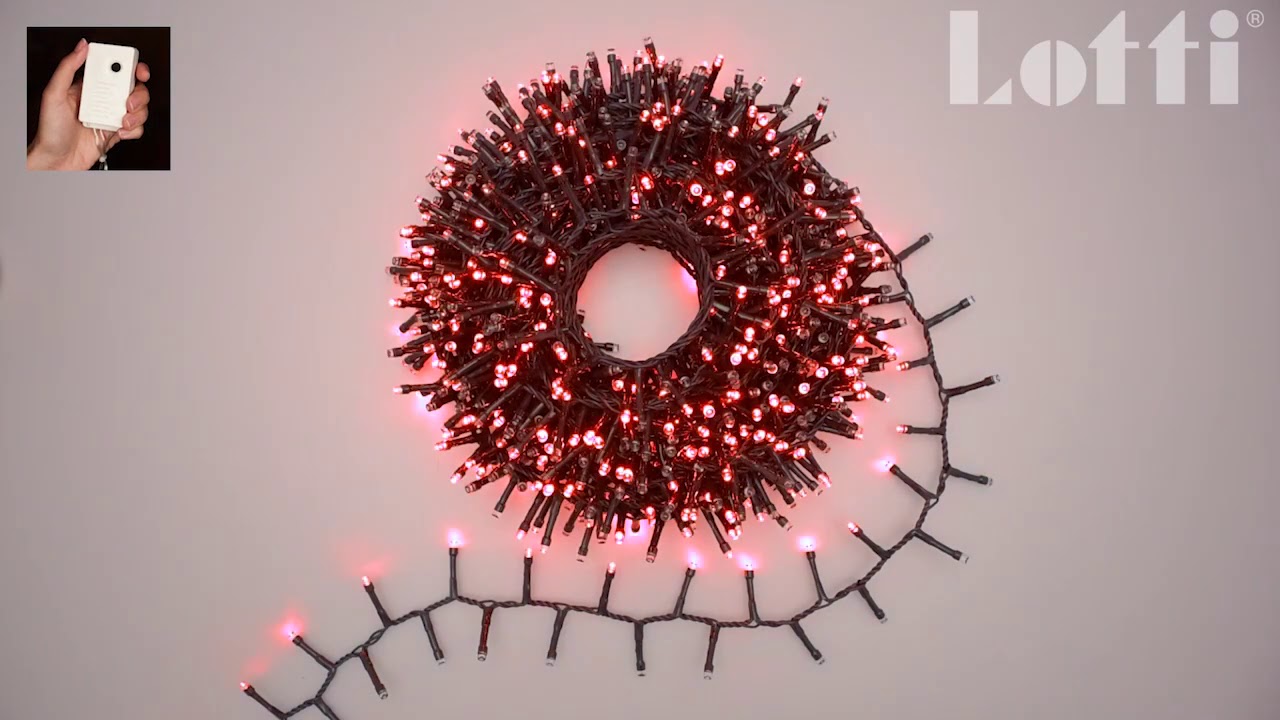 Guirlande lumineuse BOA LED extérieure 4m rouge et blanc flash