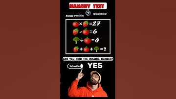 Can you find the missing number? Memory test #shorts