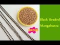 How to make Mangalsutra with black Beads || Latest model mangalsutra with silk thread