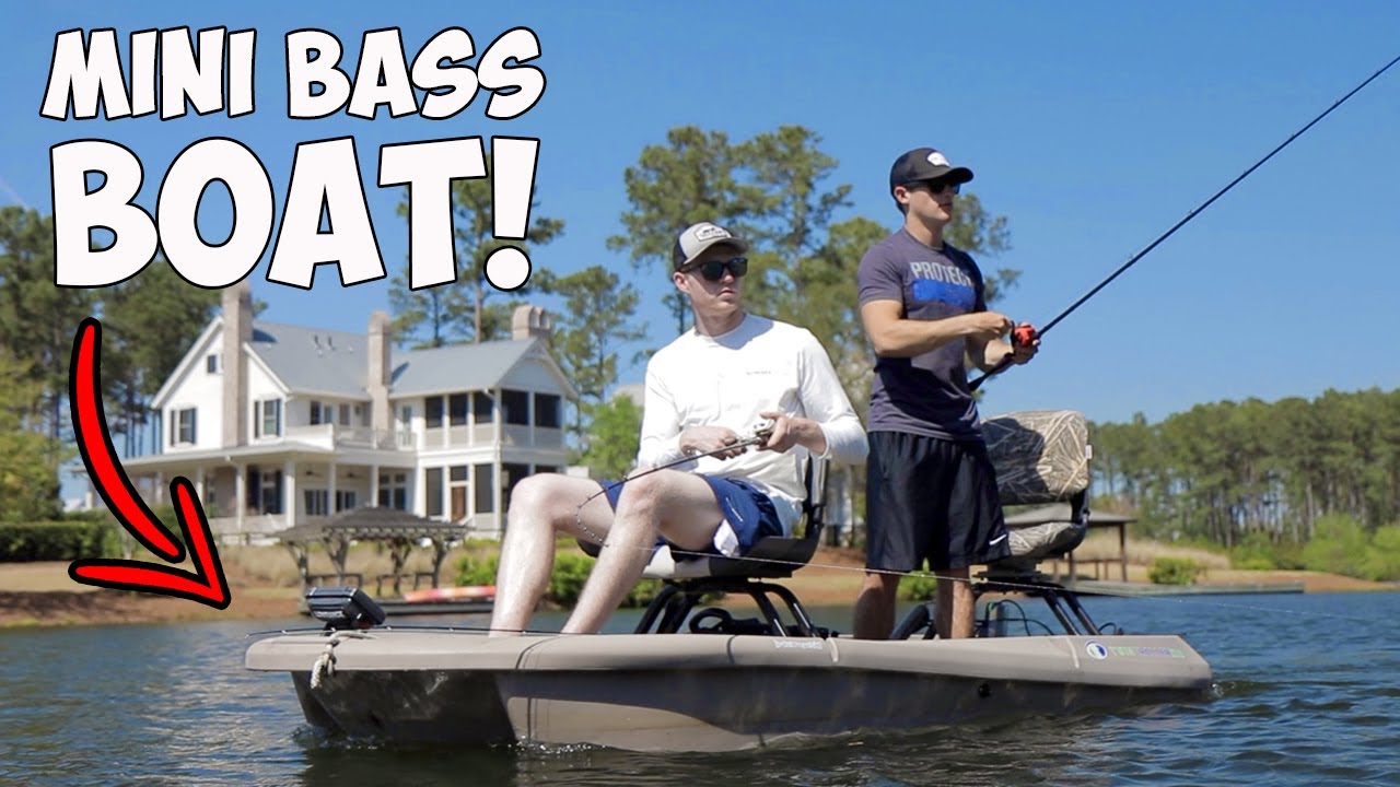 Catching BIG Bass on a MINI Bass Boat!!! (ft. @KickinTheirBASSTV) 