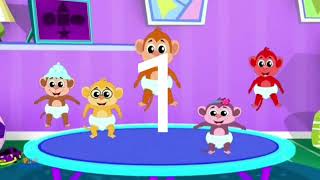 99 Tv Kids Language Time Episode 1 Five Little Monkeys Chinese Version