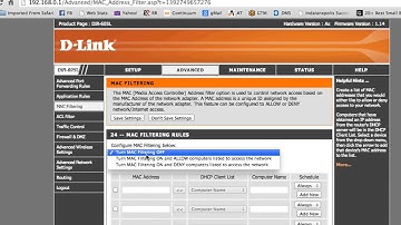 How to Edit the MAC Filter List on a D-Link : High-Tech Topics