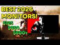 Best Monitors for 2026!! (1080p, 1440p, 4k, OLED, HDR...)