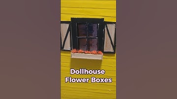 Adding #miniflower to my #dollhouse window boxes #diycrafts #miniature #diorama