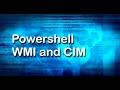Wmi and cim in powershell  powershell tutorial