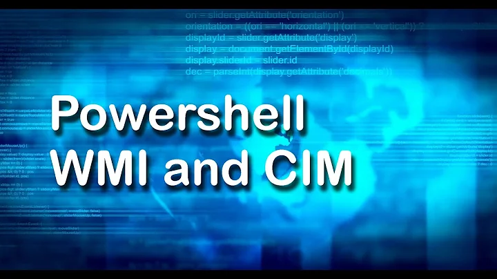 WMI and CIM in PowerShell | PowerShell Tutorial