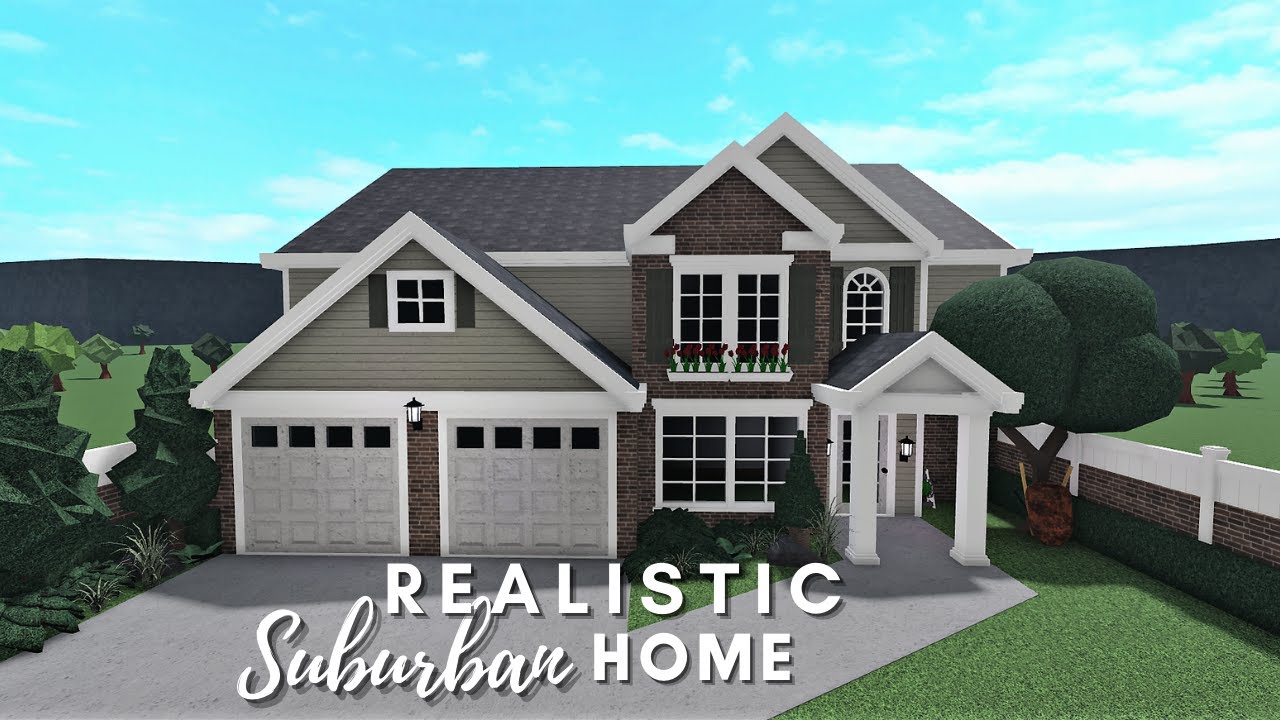 Bloxburg: Realistic Suburban Home | House Build| Roblox - YouTube