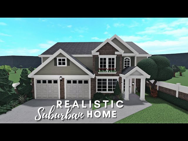 4 bedroom suburban home 🏡🤍 #luvtra #bloxburg #fyp #layout #roblox #b, bloxburg suburban house