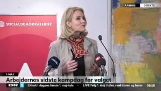 Helle Thorning-Schmidt i Aarhus: Lars Løkke, I kan ikke være det bekendt - DR Nyheder