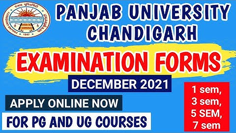 how to Fill examination form dec 2021|examination form dec 2021 pu chandigarh for ug and pg courses