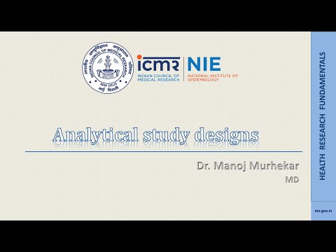 Analytical study designs